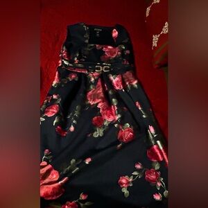 Enfocus studio- Navy blue floral dress